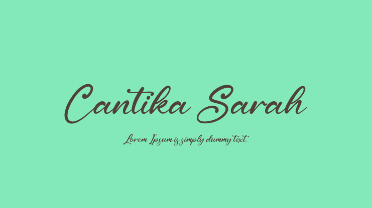 Cantika Sarah Font