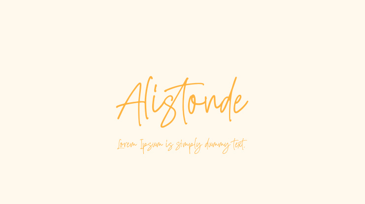 Alistonde Font