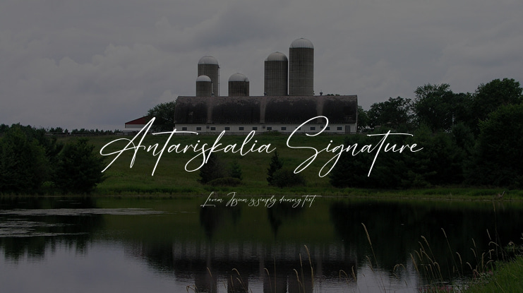 Antariskalia Signature Font