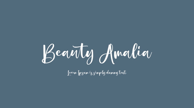 Beauty Amalia Font