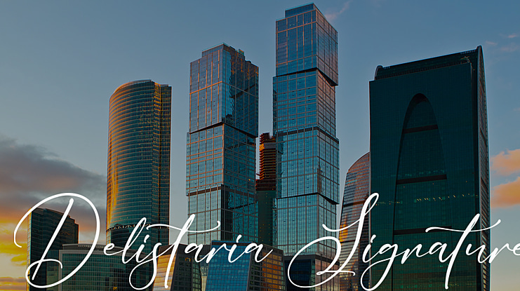 Delistaria Signature Font