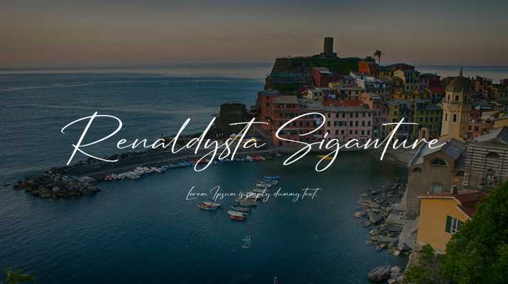 Renaldysta Siganture Font