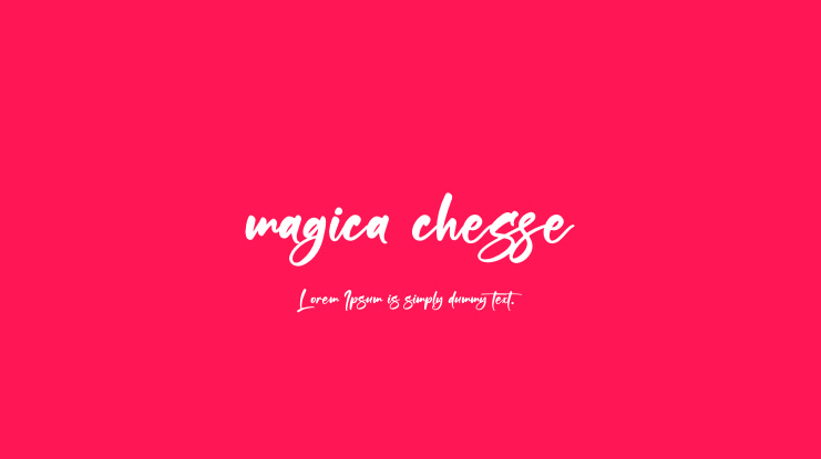 magica chesse Font
