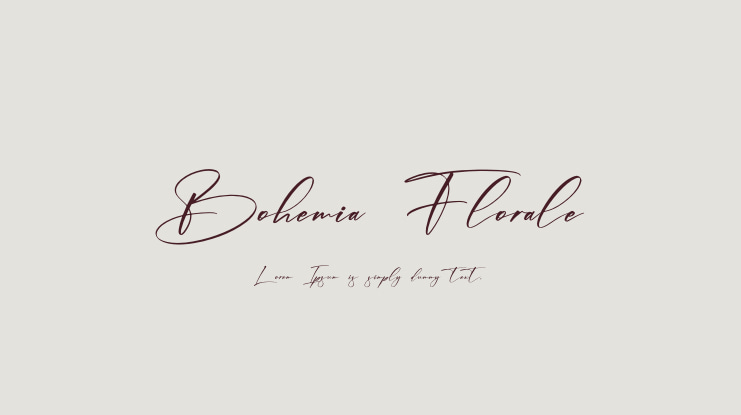 Bohemia Florale Font