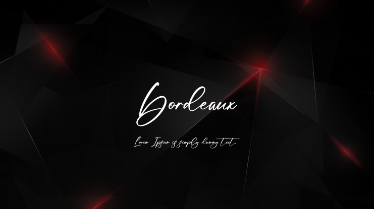 Bordeaux Font