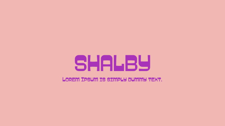 SHALBY Font