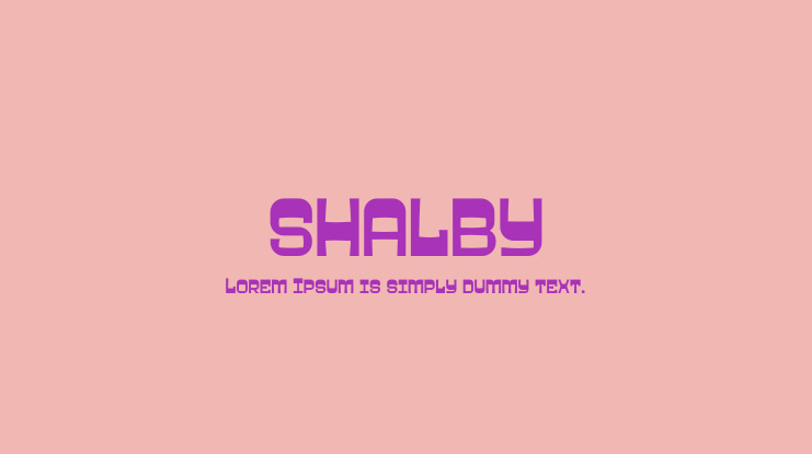 SHALBY Font