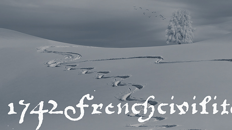 1742 Frenchcivilite Font