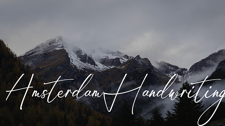 Amsterdam Handwriting Font