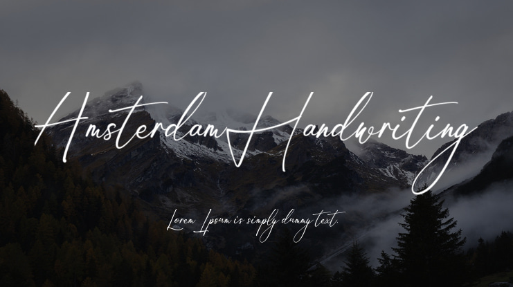 Amsterdam Handwriting Font