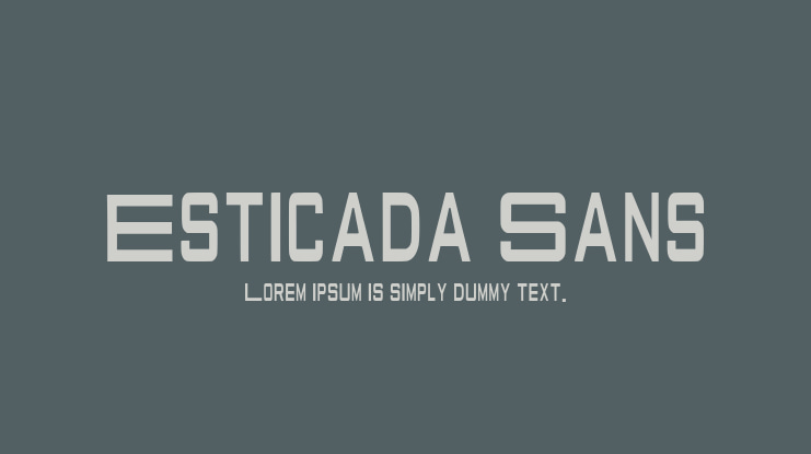 Esticada Sans Font