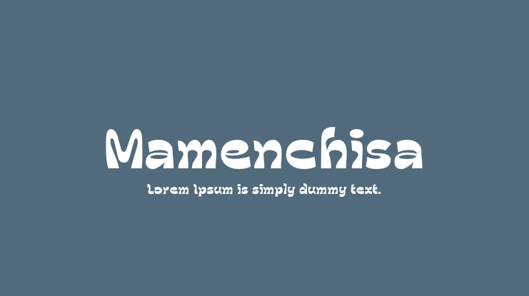 Mamenchisa Font