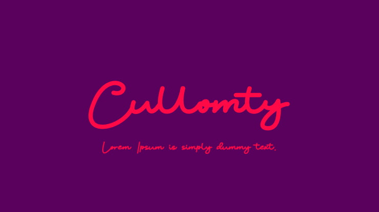 Cullomty Font