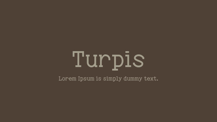 Turpis Font Family