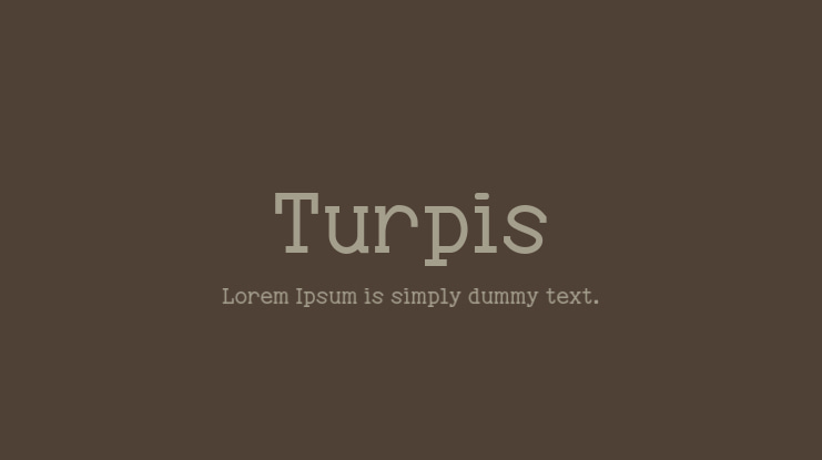 Turpis Font Family