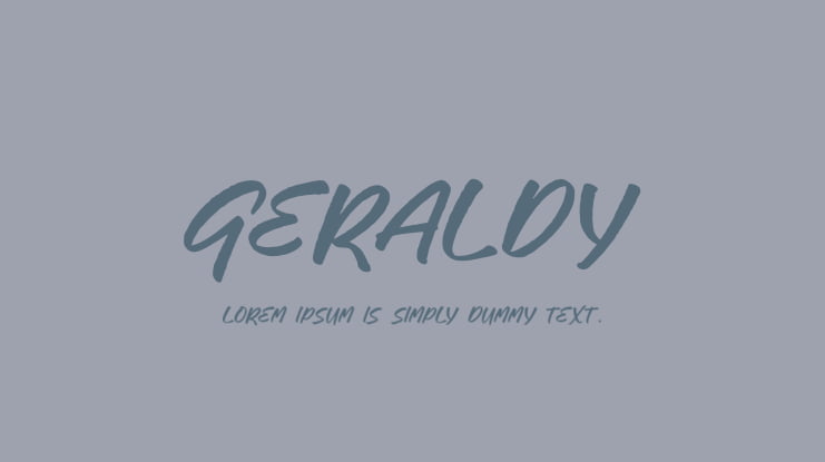 GERALDY Font