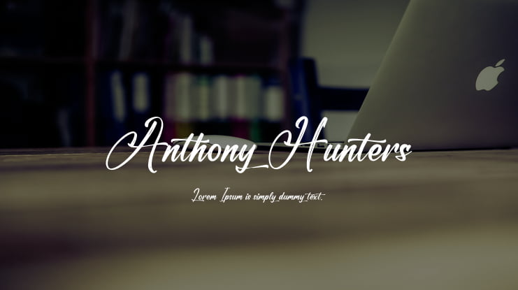 Anthony Hunters Font