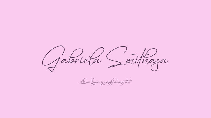 Gabriela Smithasa Font