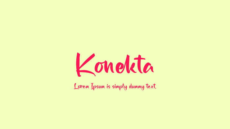 Konekta Font