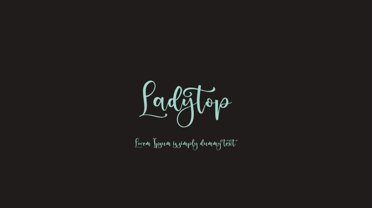 Ladytop Font
