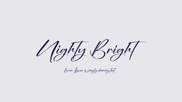 Nighty Bright Font