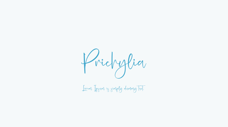 Prichylia Font