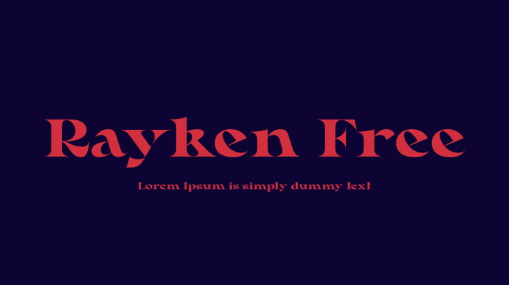 Rayken Free Font