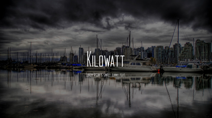 Kilowatt Font