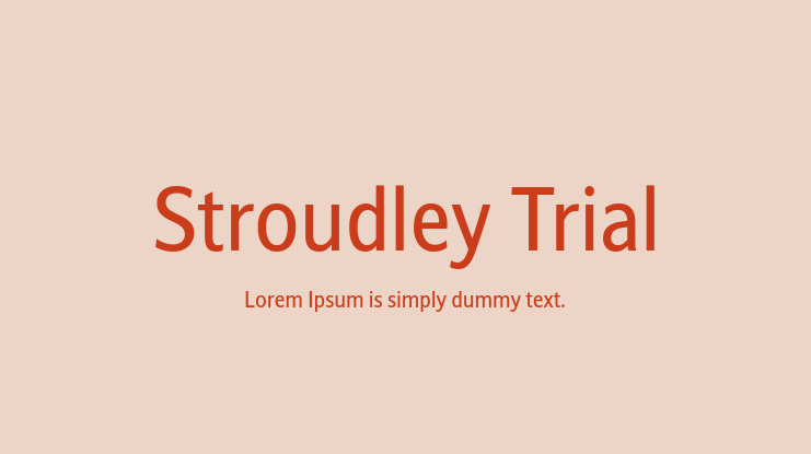 Stroudley Trial Font Family