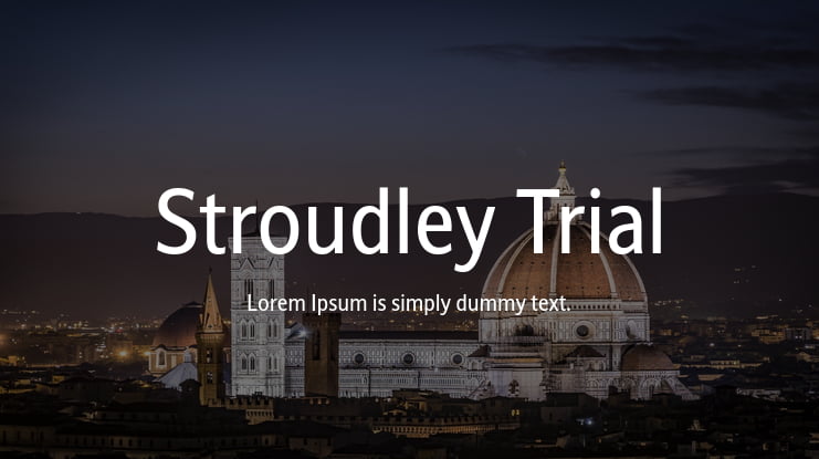 Stroudley Trial Font Family