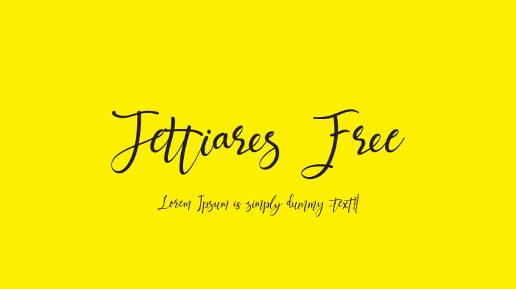 Jettiares Free Font
