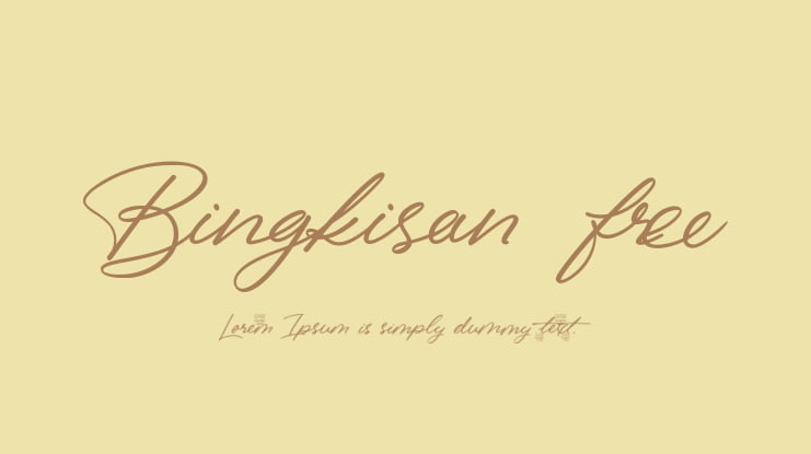 Bingkisan free Font
