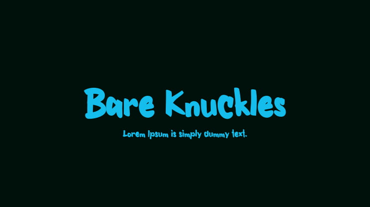 Bare Knuckles Font