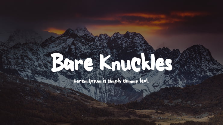 Bare Knuckles Font