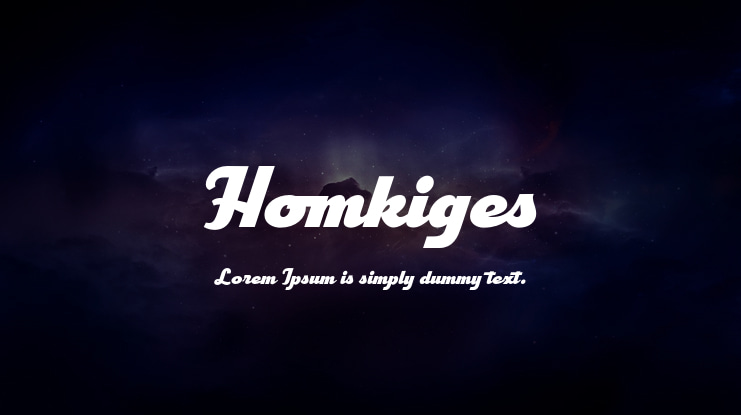 Homkiges Font