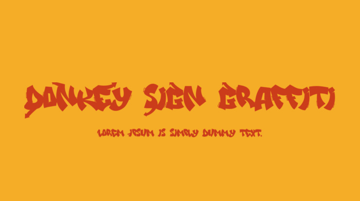 DoNkEy SiGn Graffiti Font