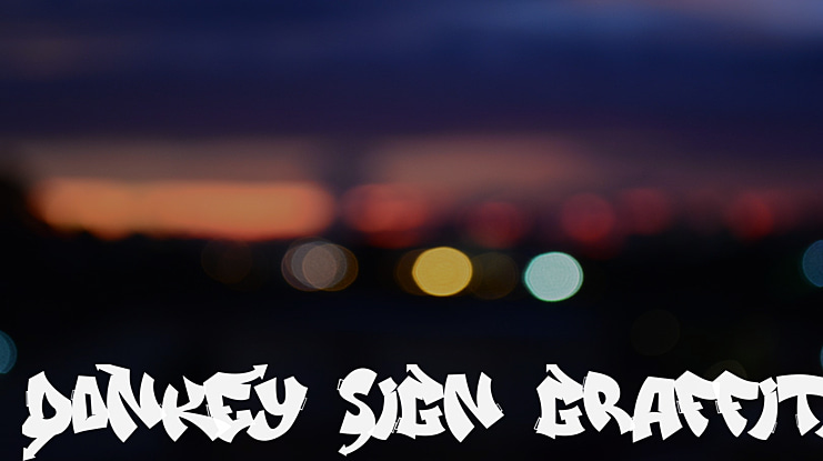 DoNkEy SiGn Graffiti Font