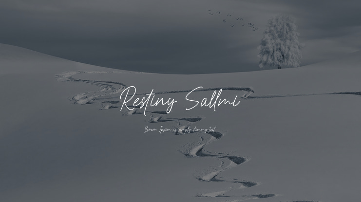 Restiny Sallmi Font