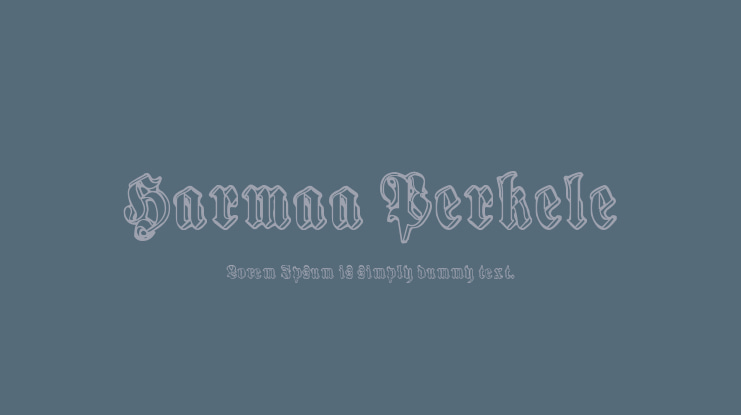 Harmaa Perkele Font