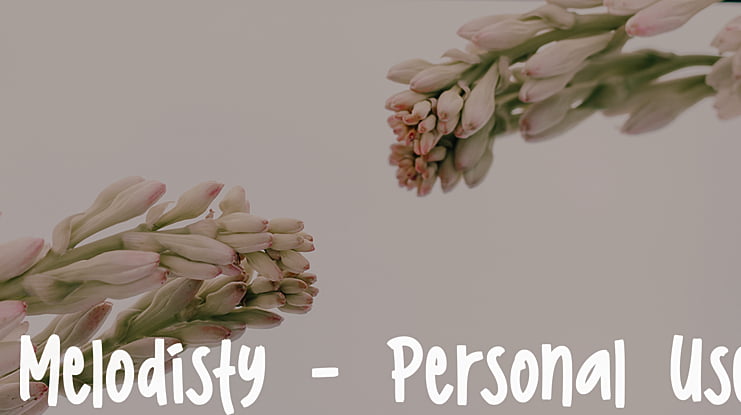 Melodisty - Personal Use Font