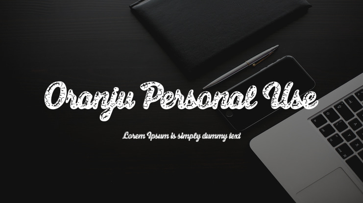 Oranju Personal Use Font Family