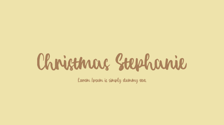 Christmas Stephanie Font