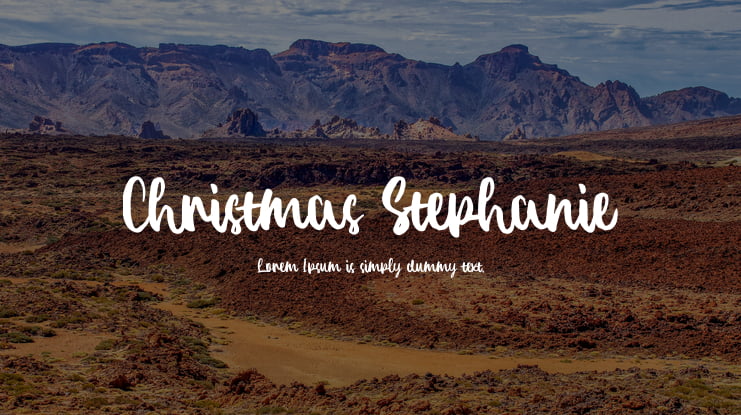 Christmas Stephanie Font