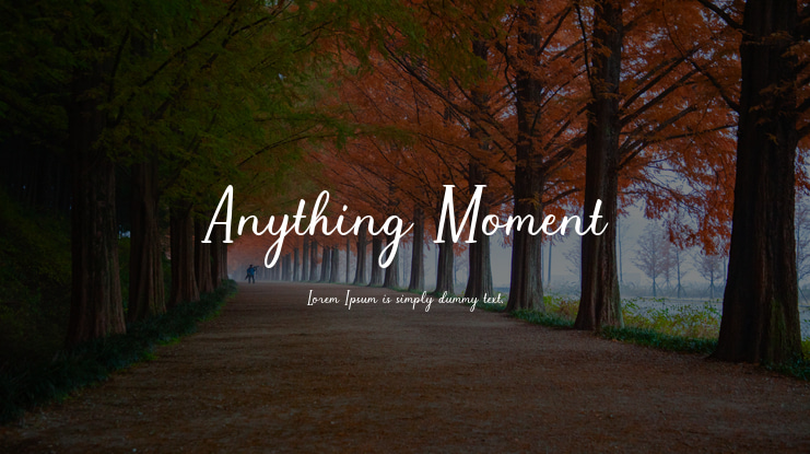 Anything Moment Font