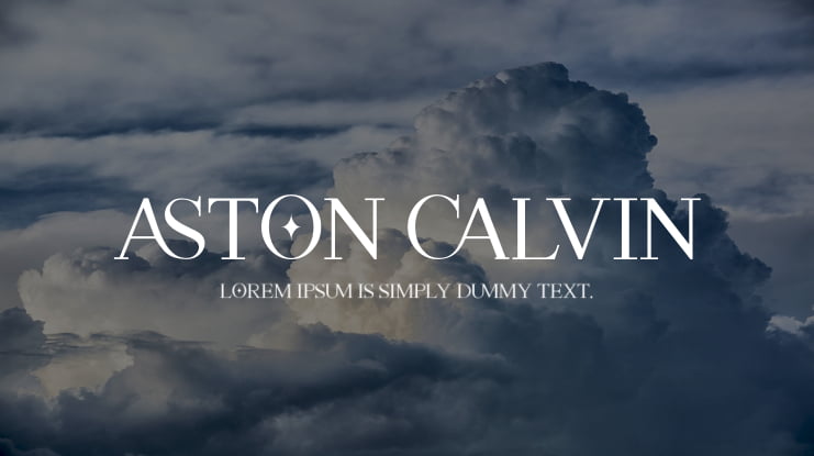 ASTON CALVIN Font