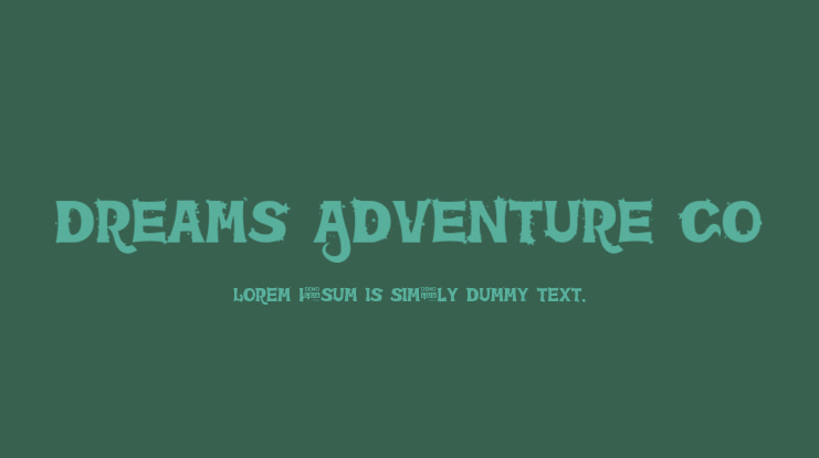 Dreams Adventure Co Font