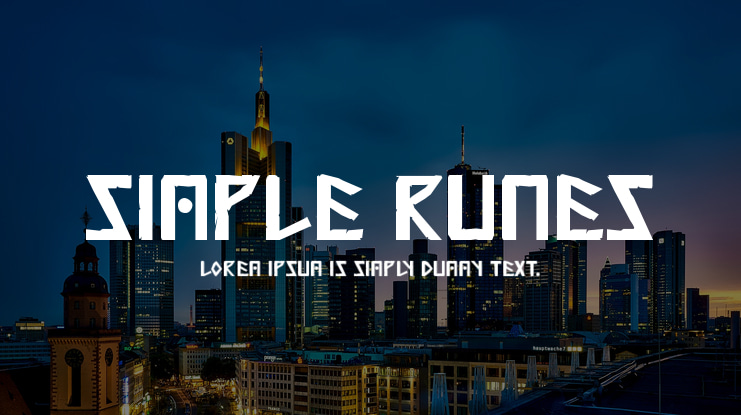 Simple Runes Font
