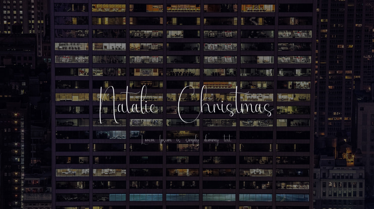 Natalie Christmas Font