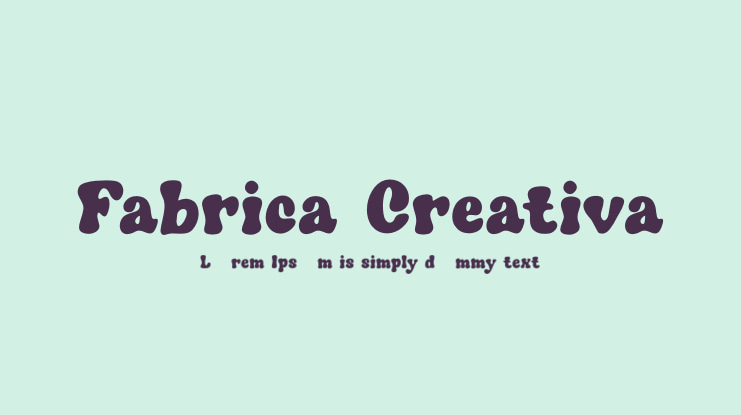 Fabrica Creativa Font