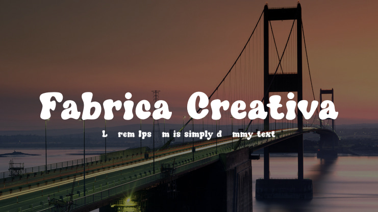 Fabrica Creativa Font